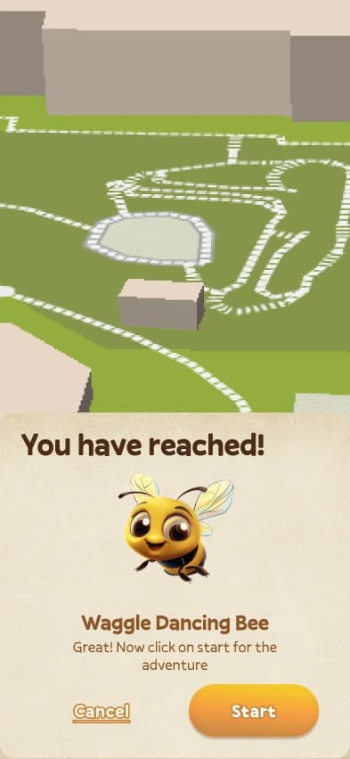 User has reached destination