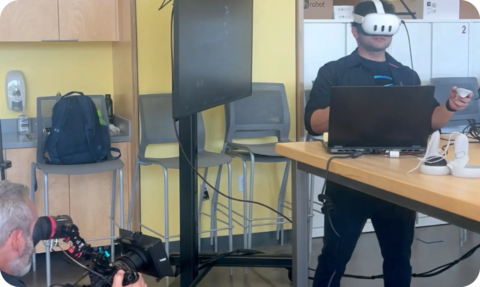 VR presentation setup